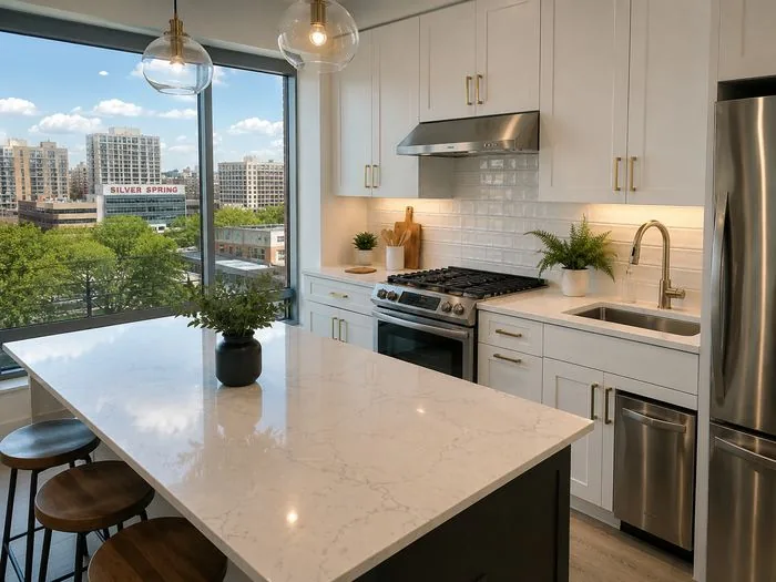 Kitchen remodel finished by Francis Remodeling in Silver Spring, MD