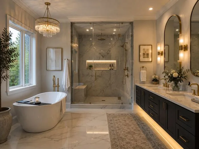 Bathroom remodel finished by Francis Remodeling in Rockville, MD