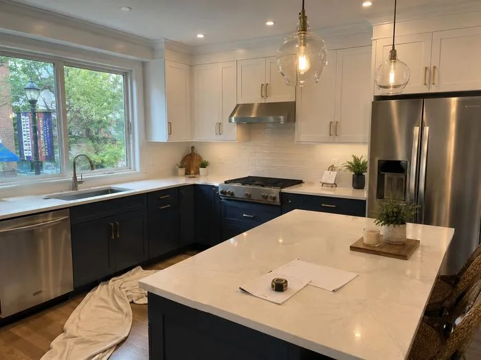 Kitchen remodel finished by Francis Remodeling in Bethesda, MD